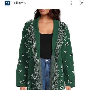 Bandana Fringe cardigan